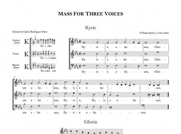 Byrd - Mass for Three Voices